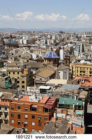 Stock Image - View From Miguelete Bell Tower. Fotosearch