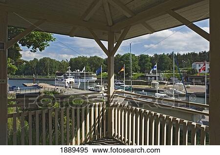 Stock Photography - View From Pavilion Onto Canal.. Fotosearch