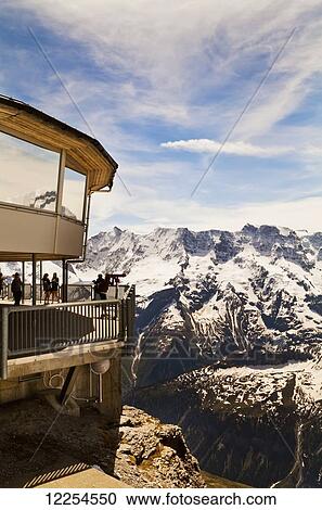 Stock Image - View from Piz Gloria; Bernese Oberland, Switzerland. Fotosearch