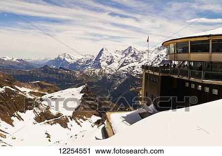 Stock Image - View from Piz Gloria; Bernese Oberland, Switzerland. Fotosearch