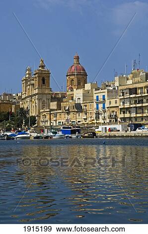 View From Sea At Vittoriosa View Large Photo Image Stock Photo - View From Sea At Vittoriosa. Fotosearch