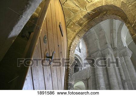 Stock Photograph - View From Stairs Down To Crypt Of Winchester Cathedral. Fotosearch
