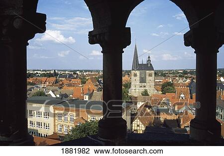 Stock Image - View From Sternkierkerturm To Market Church. Fotosearch