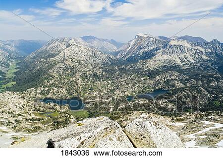 Stock Photograph - View From Summit Of Eaglecap Peak; Eaglecap Wilderness, Oregon, Usa. Fotosearch