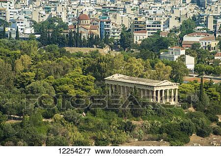 Stock Photo - View from the Acropolis; Athens, Greece. Fotosearch
