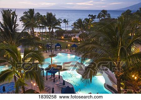 View From The Fairmont Kea Lani Resort; Wailea, Maui, Hawaii, Usa View Large Photo Image Stock Photo - View From The Fairmont Kea Lani Resort; Wailea, Maui, Hawaii, Usa. Fotosearch