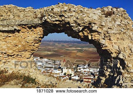 View From The Ruined Wall Of The Castillo De La Estrella (Castle Of The Star), Scene Of Battle Of Teba; Teba, Malaga, Andalusia, Spain View Large Photo Image Stock Photo - View From The Ruined Wall Of The Castillo De La Estrella (Castle Of The Star), Scene Of Battle Of Teba; Teba, Malaga, Andalusia, Spain. Fotosearch