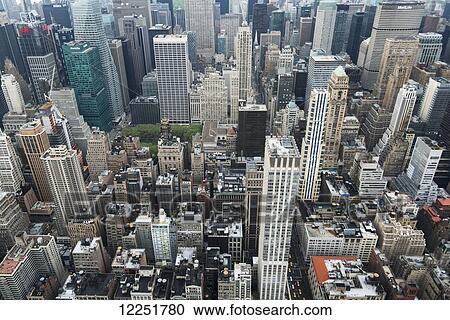 View from the top of the Empire State Building; New York City, New York, United States of America View Large Photo Image Stock Image - View from the top of the Empire State Building; New York City, New York, United States of America. Fotosearch