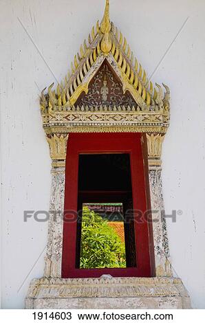 Stock Image - View Fromthung Sri Muang Temple. Fotosearch