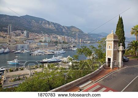 View Of A City Along The Water; Monaco View Large Photo Image Stock Image - View Of A City Along The Water; Monaco. Fotosearch