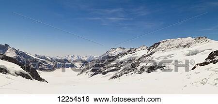 View of Aletsch Glacier from Jungfraujoch; Bernese Oberland, Switzerland View Large Photo Image Stock Photograph - View of Aletsch Glacier from Jungfraujoch; Bernese Oberland, Switzerland. Fotosearch