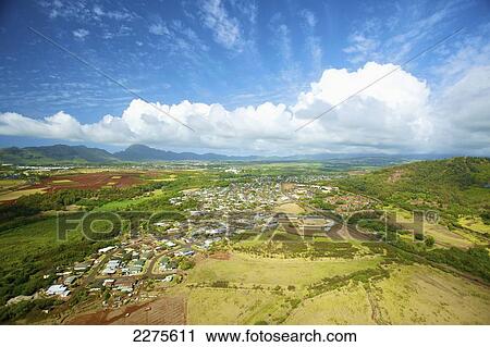 View of an urban area on an hawaiian island; Na Pali coast of Kauai, Hawaii, United States of America View Large Photo Image Stock Image - View of an urban area on an hawaiian island; Na Pali coast of Kauai, Hawaii, United States of America. Fotosearch