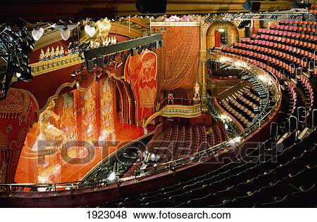 Stock Photo - View Of Auditorium During Rehersals. Fotosearch
