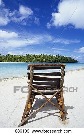 View Of Chair On Beach, Tapuae Tai Island View Large Photo Image Stock Image - View Of Chair On Beach, Tapuae Tai Island. Fotosearch