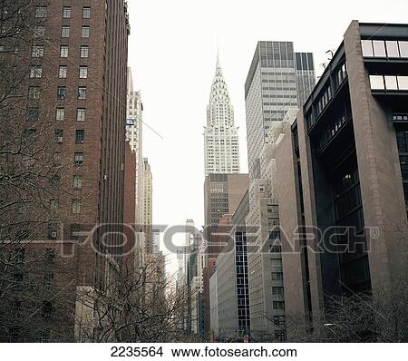 Picture - View Of Chrysler Building From Tudor City, 41St Street, East Side Manhattan, New York, U. S. A. Fotosearch