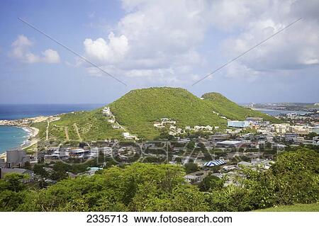 View Of Cole Bay And Simpson Bay; Sint Maarten, Dutch West Indies View Large Photo Image Stock Image - View Of Cole Bay And Simpson Bay; Sint Maarten, Dutch West Indies. Fotosearch
