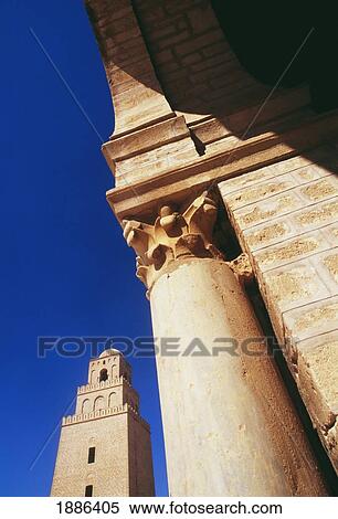 Stock Photography - View Of Column And Archway, Kairouan. Fotosearch