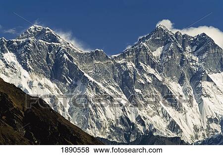 Stock Photo - View Of Everest. Fotosearch