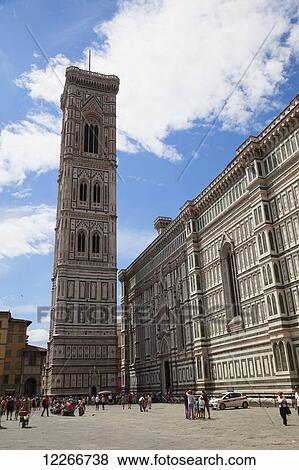 View of Florence Cathedral in Piazza del Duomo; Florence, Italy View Large Photo Image Stock Photo - View of Florence Cathedral in Piazza del Duomo; Florence, Italy. Fotosearch