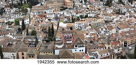 View Of Granada From Alhambra; Granada Andalusia Spain View Large Photo Image Stock Photography - View Of Granada From Alhambra; Granada Andalusia Spain. Fotosearch