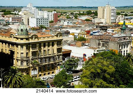 Picture - View Of Grand Hotel And Other Buildings In Pelotas, Rio Grande Do Sul, Brazil. Fotosearch