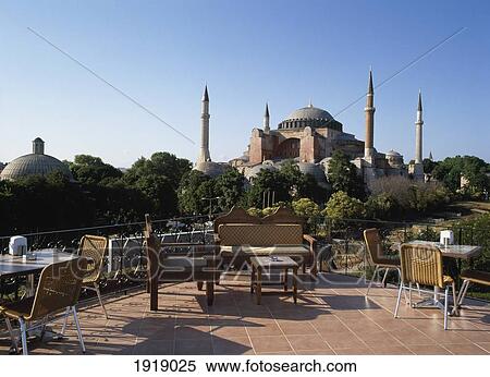 Stock Photography - View Of Hagia Sofia From A Roof Terrace. Fotosearch