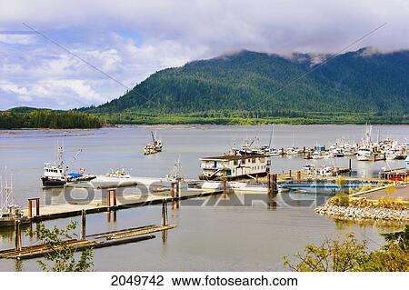 Stock Image - View Of Harbour, Port Edward, British Columbia. Fotosearch