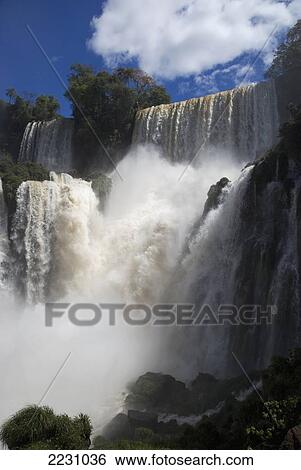 View Of Iguazu Falls; Argentina View Large Photo Image Stock Photograph - View Of Iguazu Falls; Argentina. Fotosearch