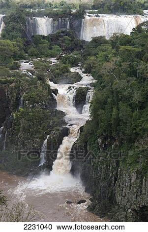 View Of Iguazu Falls; Brazil View Large Photo Image Stock Image - View Of Iguazu Falls; Brazil. Fotosearch
