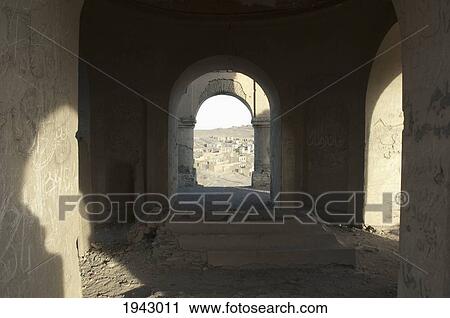 Stock Image - View Of Kabul From The Tomb Of Sultan Mohammad On The Tapa Maranjan Ridge,, Afghanistan. Fotosearch