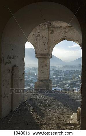 Stock Photography - View Of Kabul From The Tomb Of Sultan Mohammad On The Tapa Maranjan Ridge,, Afghanistan. Fotosearch
