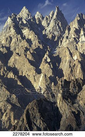 View of Karakoram Mountains; Northern Territories, Pakistan View Large Photo Image Picture - View of Karakoram Mountains; Northern Territories, Pakistan. Fotosearch