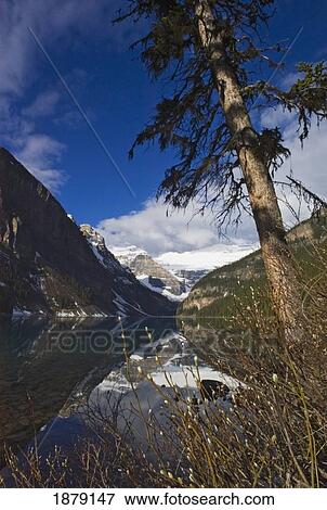 Stock Photo - View Of Lake Louise.. Fotosearch