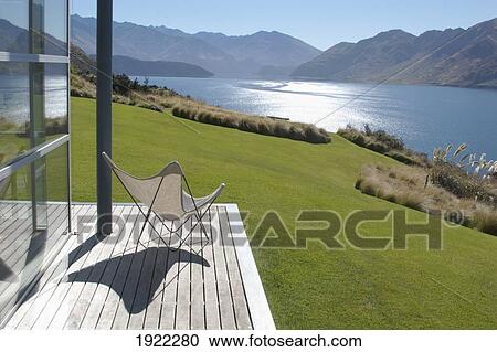 Stock Image - View Of Lake Wanaka. Fotosearch