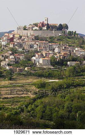 View of Motovun, Istria, Croatia. View Large Photo Image Stock Image - View of Motovun, Istria, Croatia.. Fotosearch