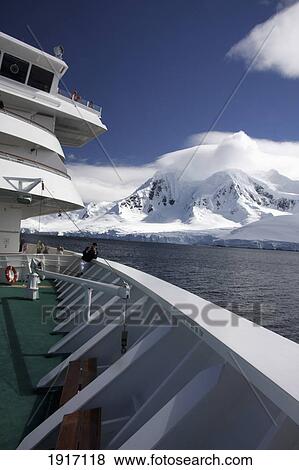 View Of Mountains From Bow Of Cruise Ship View Large Photo Image Stock Photo - View Of Mountains From Bow Of Cruise Ship. Fotosearch