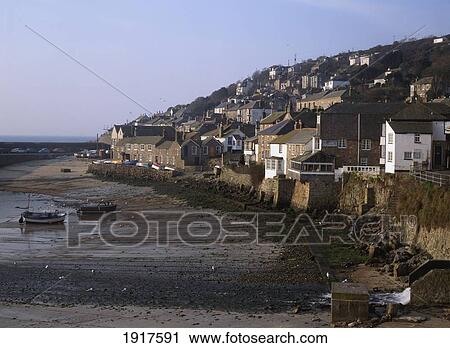 View Of Mousehole Harbor At Low-Tide View Large Photo Image Stock Image - View Of Mousehole Harbor At Low-Tide. Fotosearch