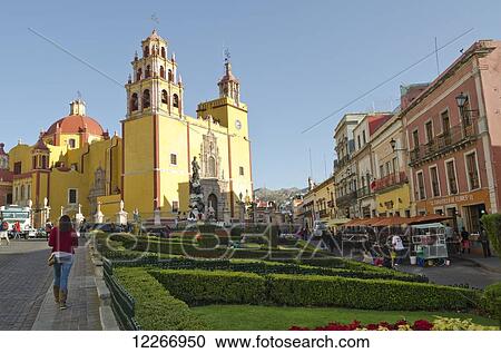 View of old spanish cathedral in Plaza de la Paz; Guanajuato, Mexico View Large Photo Image Stock Image - View of old spanish cathedral in Plaza de la Paz; Guanajuato, Mexico. Fotosearch