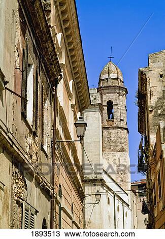 Stock Image - View Of Old Town Buildings. Fotosearch