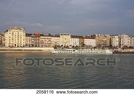 View Of Pest And The Danube River, Budapest, Hungary View Large Photo Image Stock Photograph - View Of Pest And The Danube River, Budapest, Hungary. Fotosearch