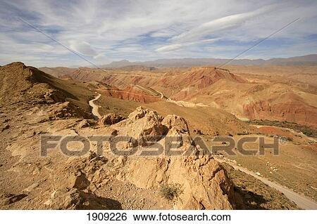View Of Road Through Valley Of Roses, Dades Valley, Morocco View Large Photo Image Stock Photograph - View Of Road Through Valley Of Roses, Dades Valley, Morocco. Fotosearch