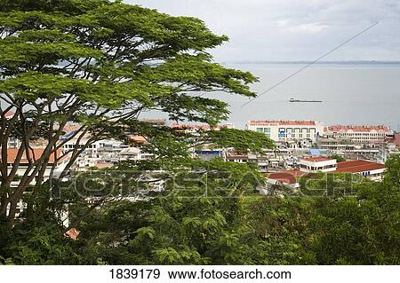 View Of Sandakan; Borneo, Sabah, Malaysia View Large Photo Image Stock Photo - View Of Sandakan; Borneo, Sabah, Malaysia. Fotosearch