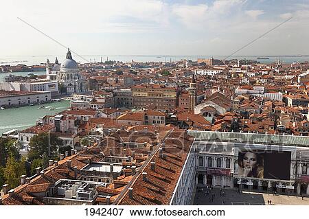View Of St. Mark's Square From The Bell Tower; Venice Italy View Large Photo Image Stock Photo - View Of St. Mark's Square From The Bell Tower; Venice Italy. Fotosearch