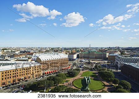 Stock Photography - View of St. Petersburg from St. Isaac's Cathedral; St. Petersburg, Russia. Fotosearch