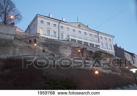 Stock Photo - View Of Stenbock House Of Toompea In Tallinn, Estonia. Fotosearch
