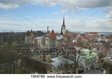 View Of Tallinn From Toompea, Estonia View Large Photo Image Stock Photo - View Of Tallinn From Toompea, Estonia. Fotosearch