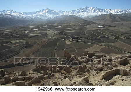View Of The Bamiyan Valley From Ruins Of The Citadel Of Shar E Gholgola, Bamian Province, Afghanistan View Large Photo Image Stock Photograph - View Of The Bamiyan Valley From Ruins Of The Citadel Of Shar E Gholgola, Bamian Province, Afghanistan. Fotosearch