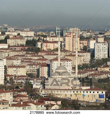 Stock Photography - View Of The Buildings And Mosques; Istanbul Turkey. Fotosearch