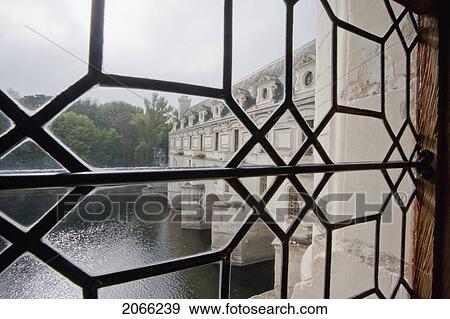 View Of The Cher River And The Gallery From A Window In The Chateau De Chenonceau, Chenonceau, Indre-Et-Loire, France View Large Photo Image Stock Photo - View Of The Cher River And The Gallery From A Window In The Chateau De Chenonceau, Chenonceau, Indre-Et-Loire, France. Fotosearch