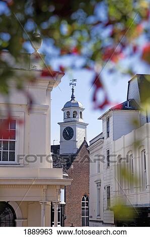 View Of The Church Of King Charles The Martyr And Nearby Buildings. View Large Photo Image Stock Image - View Of The Church Of King Charles The Martyr And Nearby Buildings.. Fotosearch